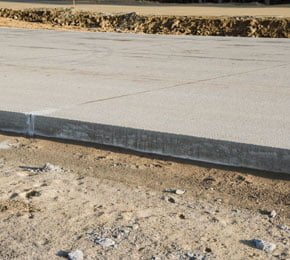 concrete sidewalk slab